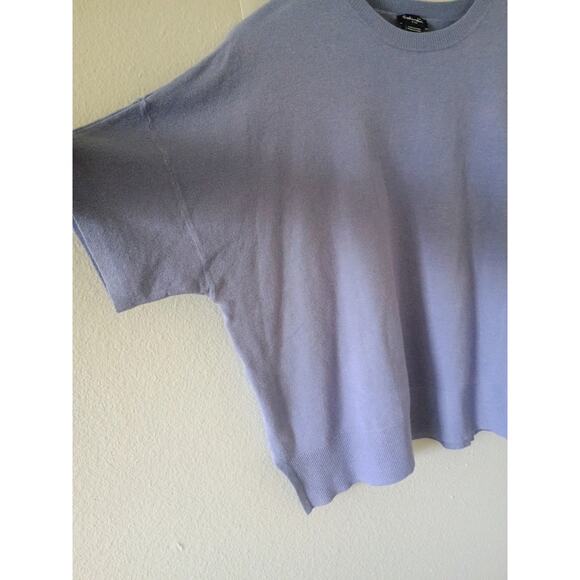 Splendid short sleeve sweater purple lavender super soft cozy quiet Luxury small - Picture 2 of 11